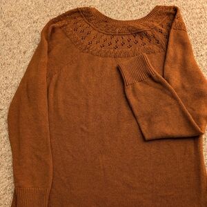 Sonoma Women's Rust Crew Neck Sweater